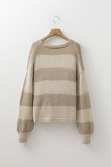 Stripe Colorblock Bow Tie Front Sweater Cardigan