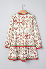 Jade Long Sleeve Flared Dress