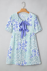 Lacey Puff Sleeve Mini Dress