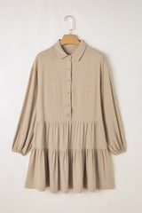 Scarlet Sleeve Tiered Pleated Shirt