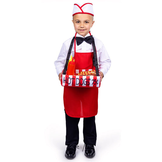 Kids Hot Dog Vendor Costume
