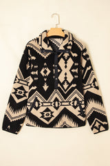 Western Aztec Fleece Half Zip Sweatshirt