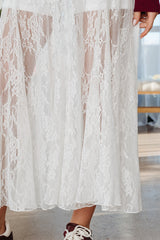 Maliyah Lace Flowy Maxi Skirt
