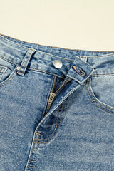 Denim Vintage Washed Seam Shift Jeans
