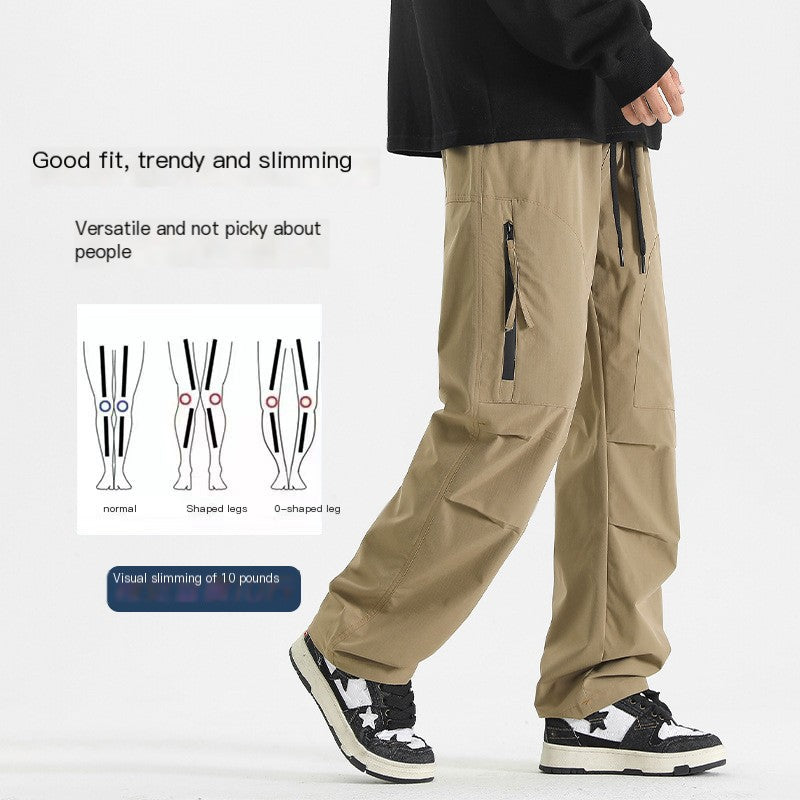 Men's 4XL Skater Style Multi-Pocket Tactical Loose Windproof Cargo Pants