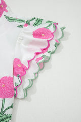 Mariah Detail Short Sleeve Blouse