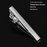 Men's Business Silver Simple Fashion Short Tie Clip