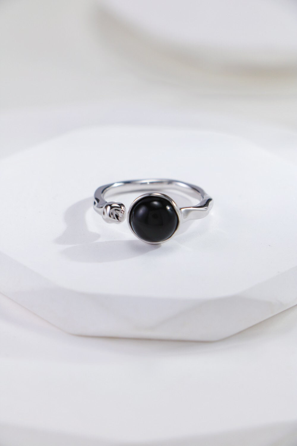 Black Onyx Open Ring-3