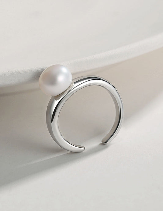 Freshwater Pearl Open Tail Ring-1