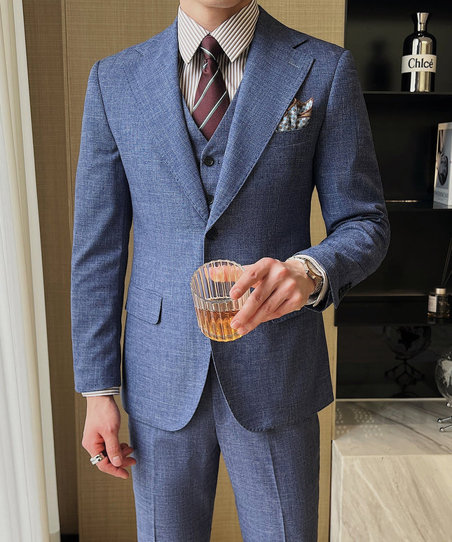 Professional Casual Men's Three-piece Suit Jacket