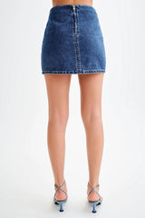 WOMEN FASHION DENIM TWO PIECE SHORT SET