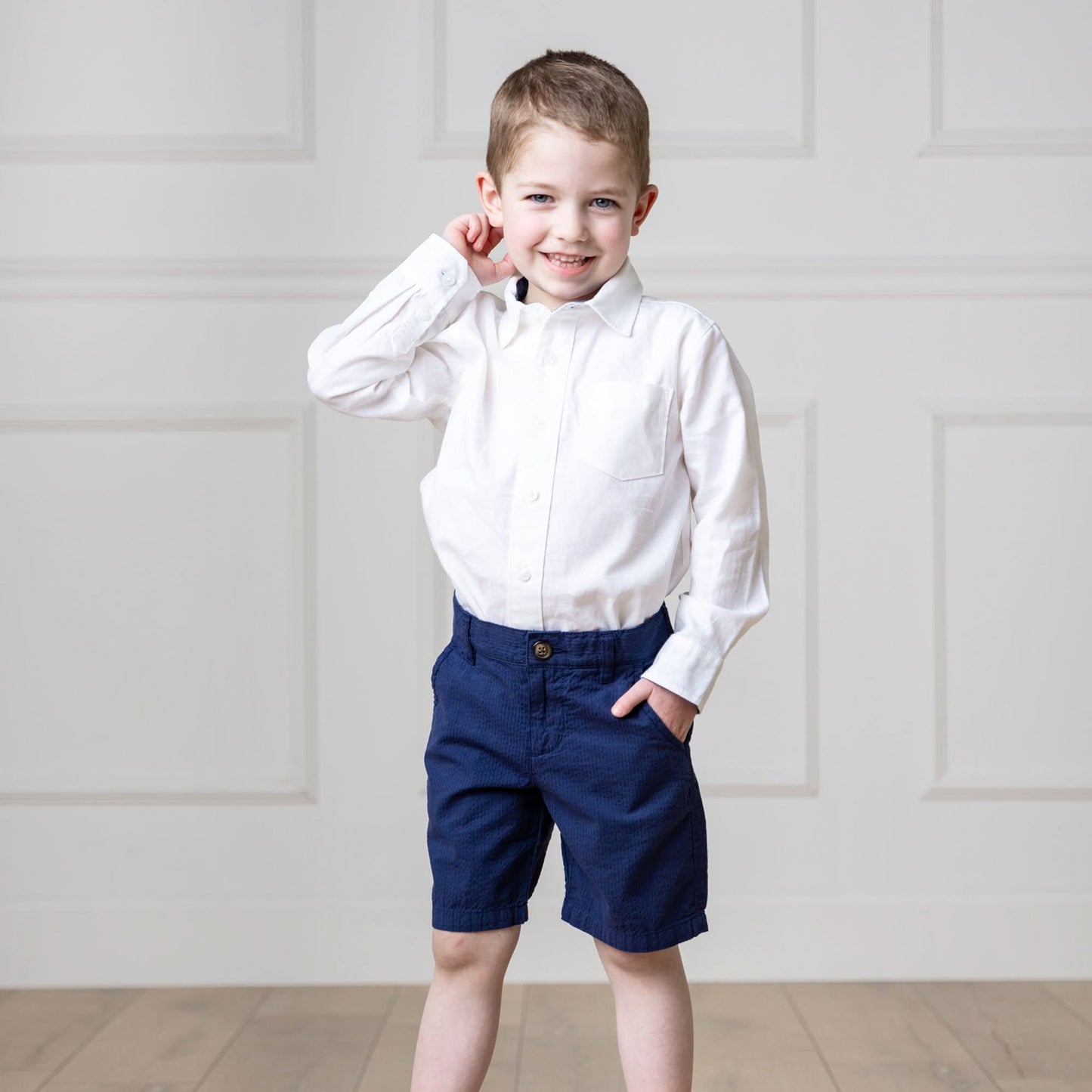 Organic Seersucker Short - Baby - Boys