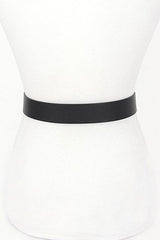 Plus Size Clover Crystal Buckle Belt