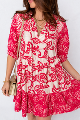 Ariel Loose Flower Mini Dress