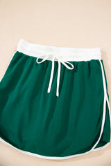 Varsity Stripe Pullover and Mini Skirt Set