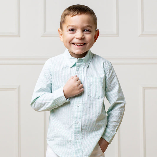 Organic Seersucker Shirt