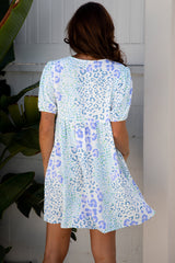 Lacey Puff Sleeve Mini Dress