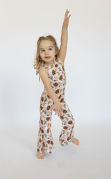 Pink Highland Cow Bell Romper