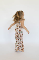 Pink Highland Cow Bell Romper