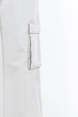 American Bazi Full Size Drawstring Wide Leg Cargo Pants Plus Size