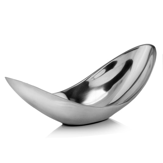 13" Aluminum Modern Twisted Centerpiece Bowl-1