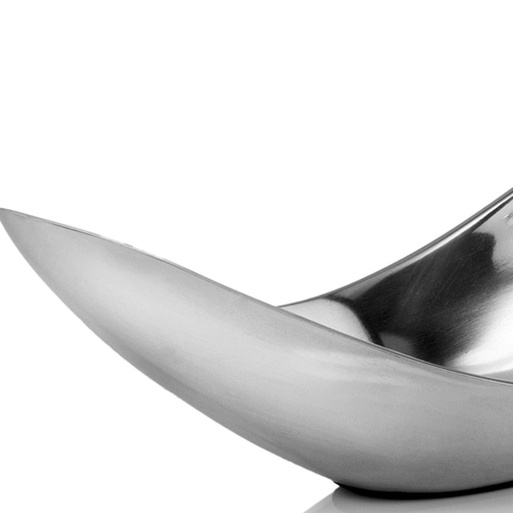 13" Aluminum Modern Twisted Centerpiece Bowl-3