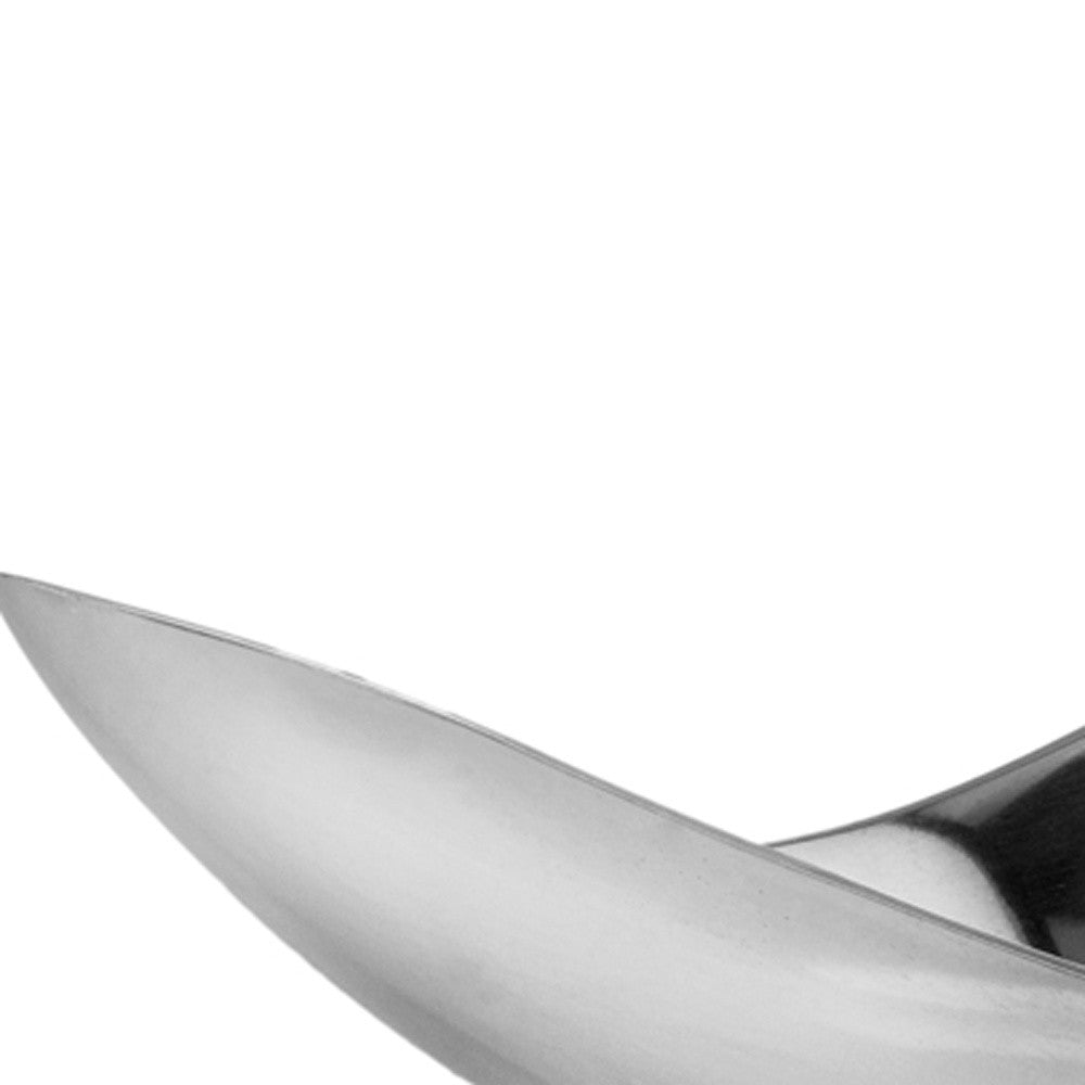 13" Aluminum Modern Twisted Centerpiece Bowl-5