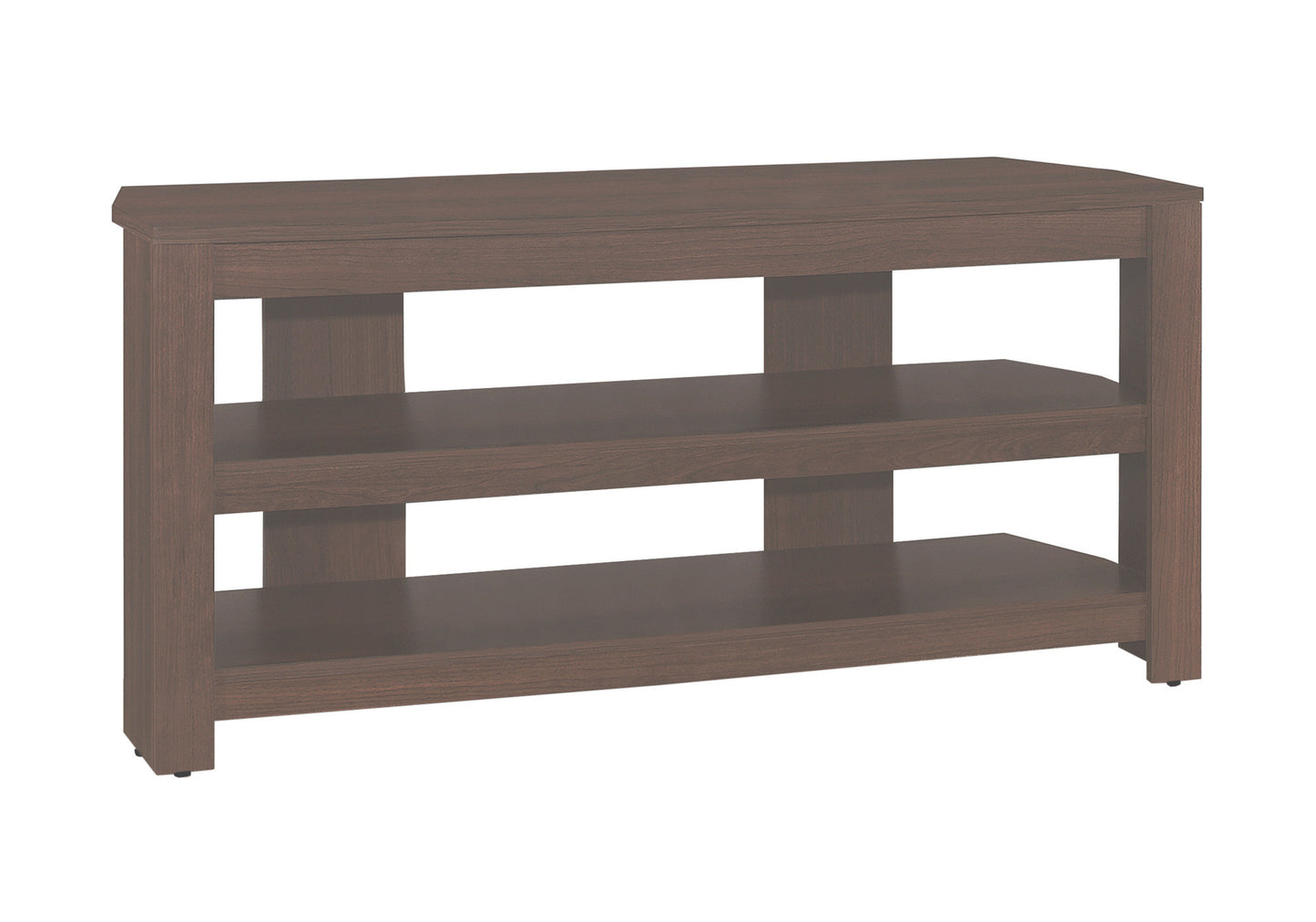 42" Dark Brown Open Shelving TV Stand-6