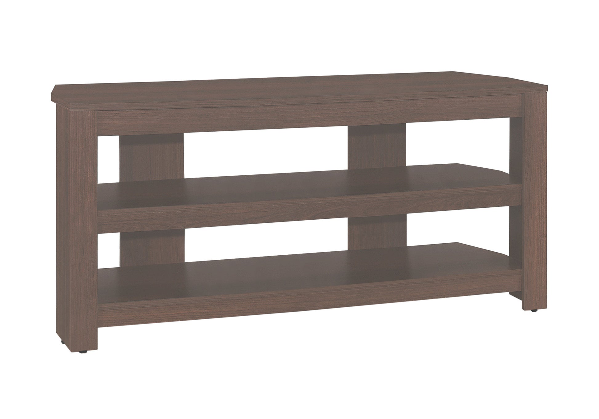 42" Dark Brown Open Shelving TV Stand-6
