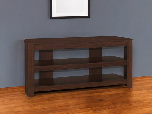 42" Dark Brown Open Shelving TV Stand-1