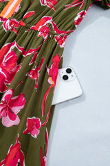 Renata Ruffle Hem Maxi Dress