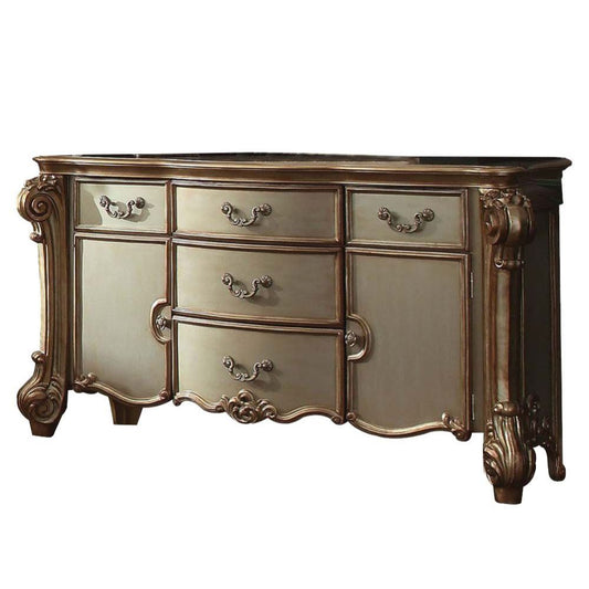 71" Gold Solid Wood Dresser-0