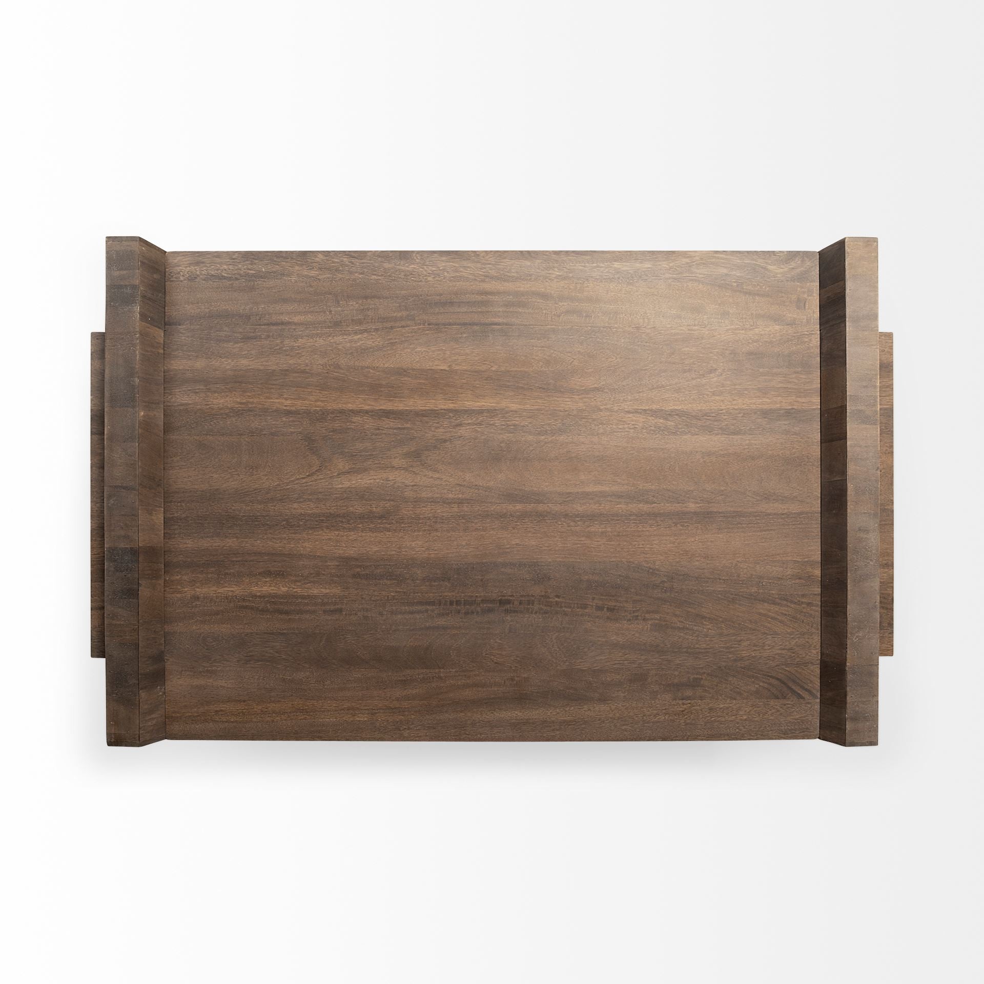 59" Brown Wood Coffee Table-6