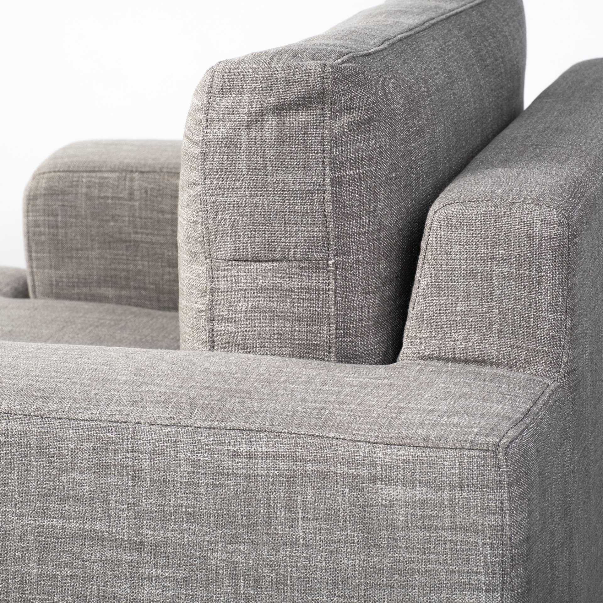 41" Gray and Black Fabric Club Chair-5