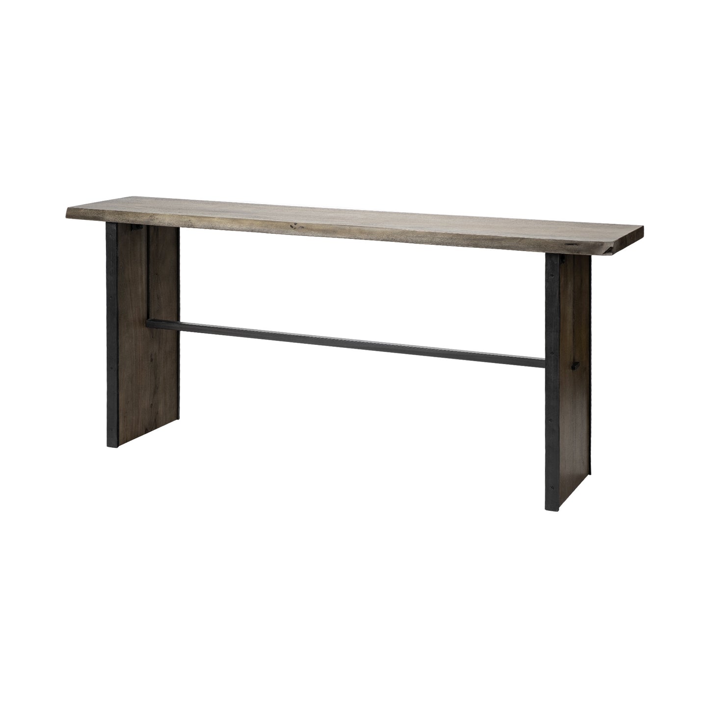 16" Brown Solid Wood Solid Console Table-3