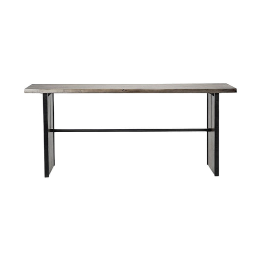 16" Brown Solid Wood Solid Console Table-1