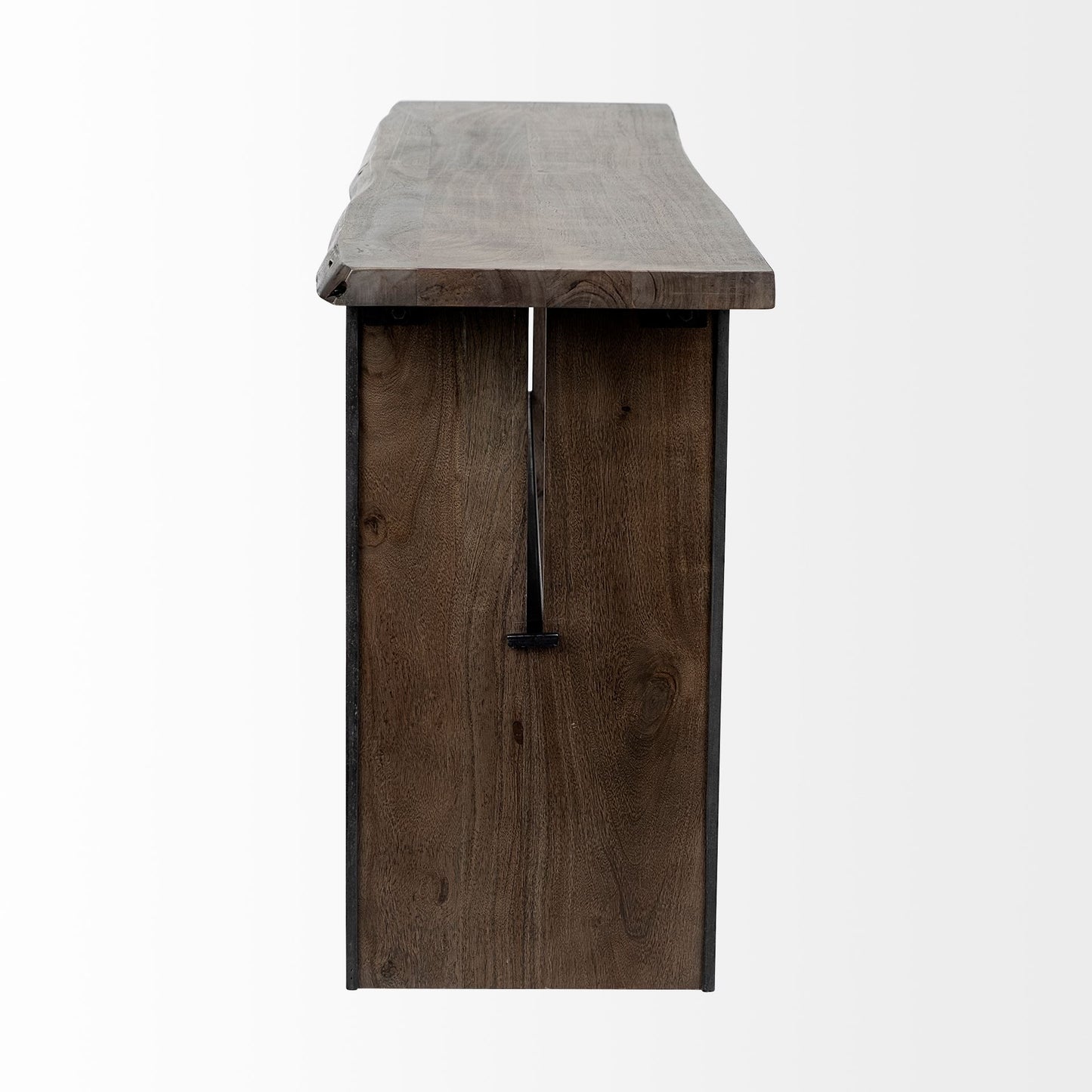 16" Brown Solid Wood Solid Console Table-4
