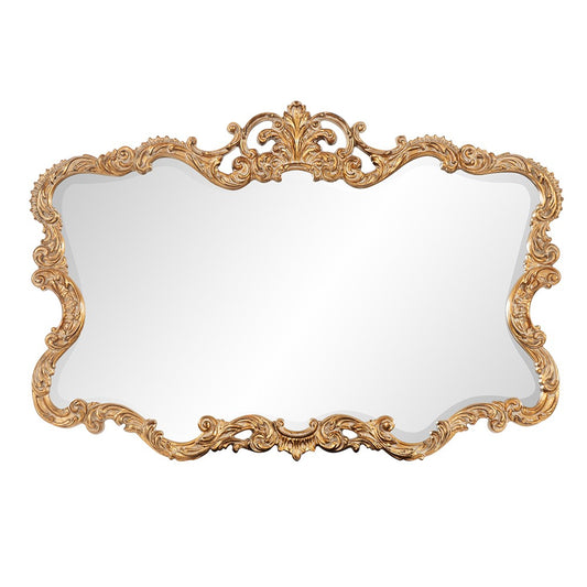 27" Gold Ornate Scroll Framed Accent Mirror-1