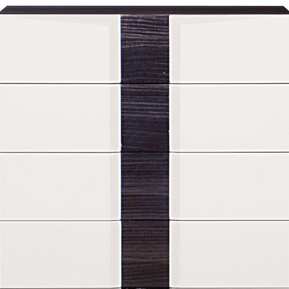 White And Grey Chest With 5 Drawer-5