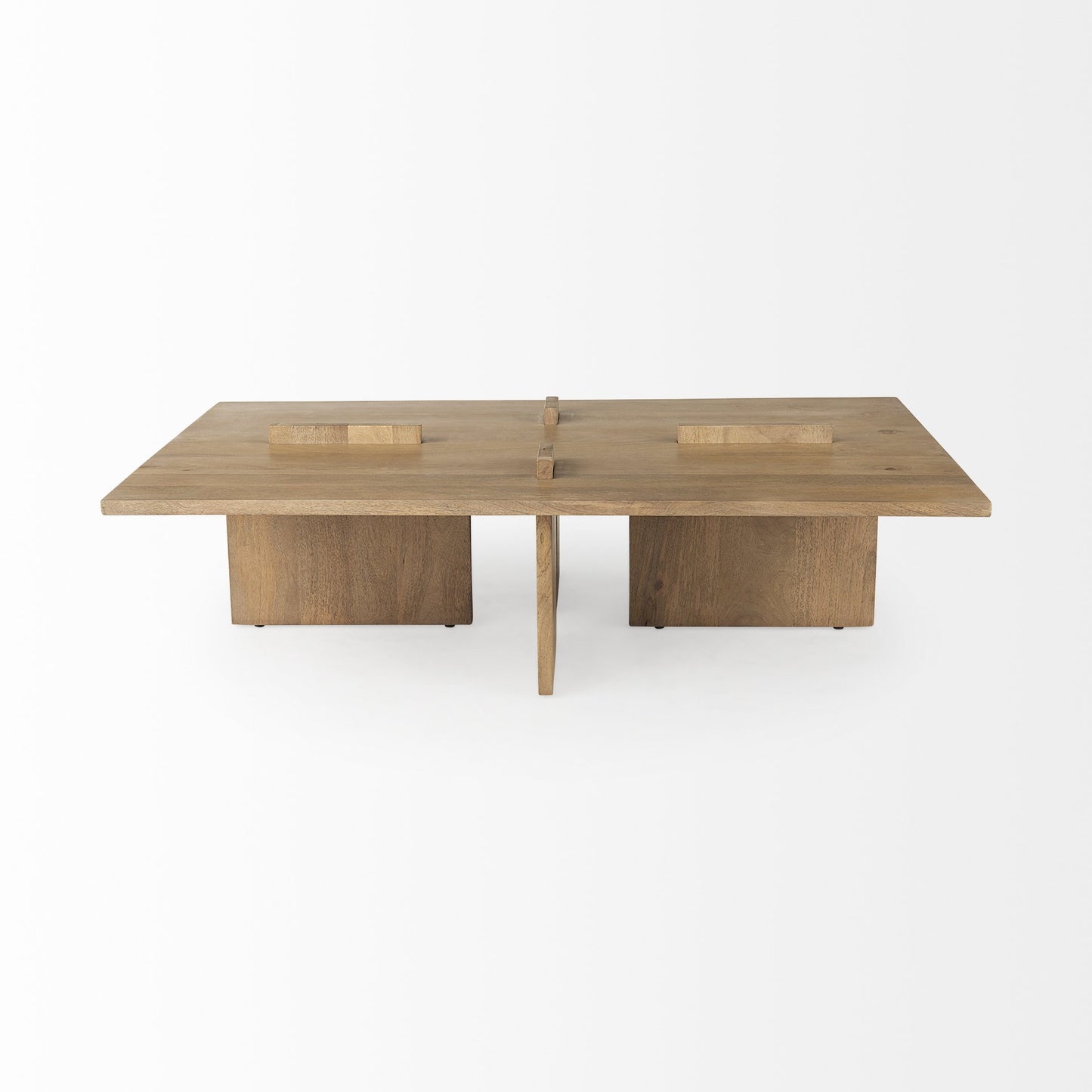 34" Natural Wood Coffee Table-2