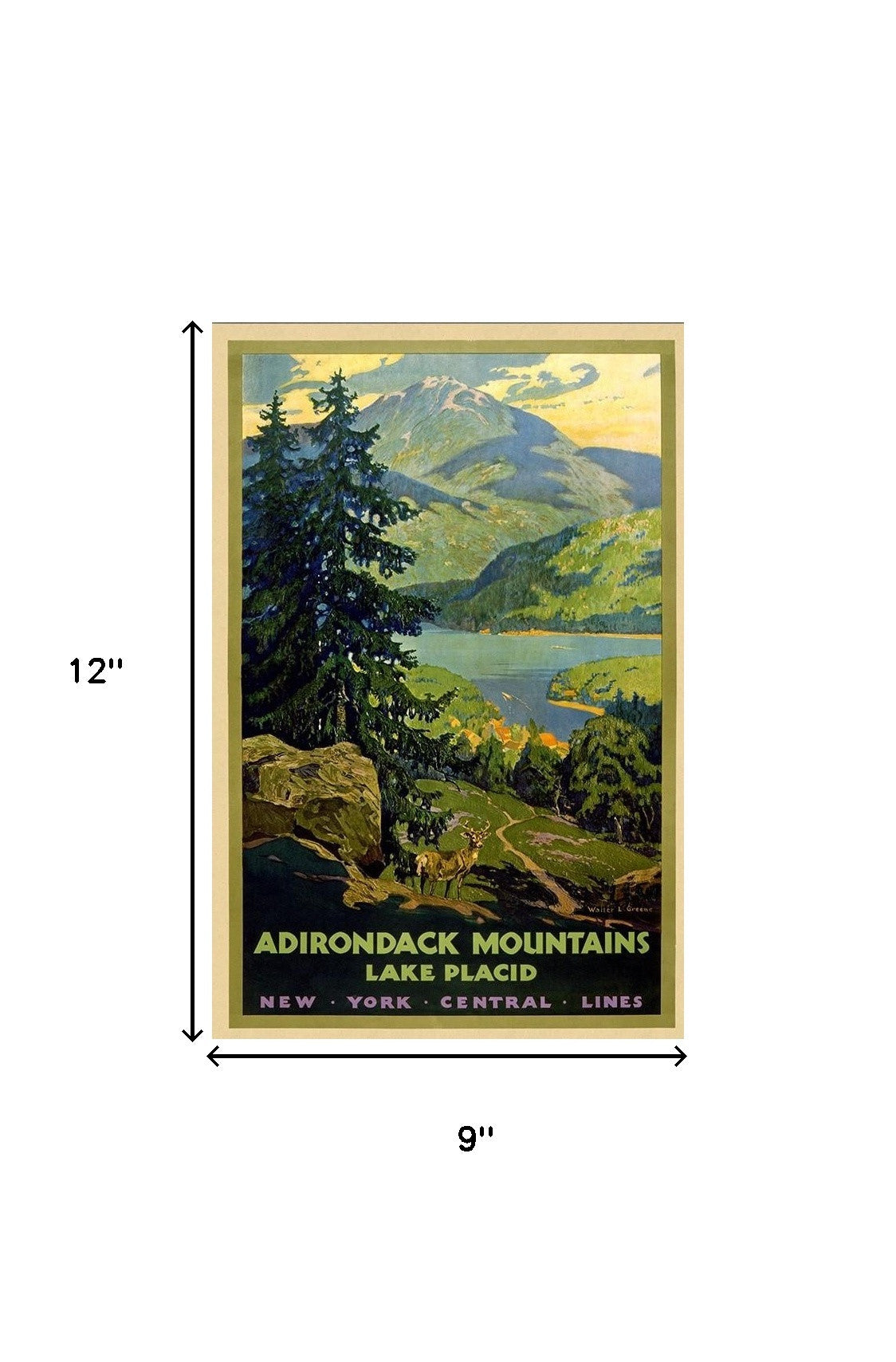 New York Railroad Vintage Travel Unframed Print Wall Art-7