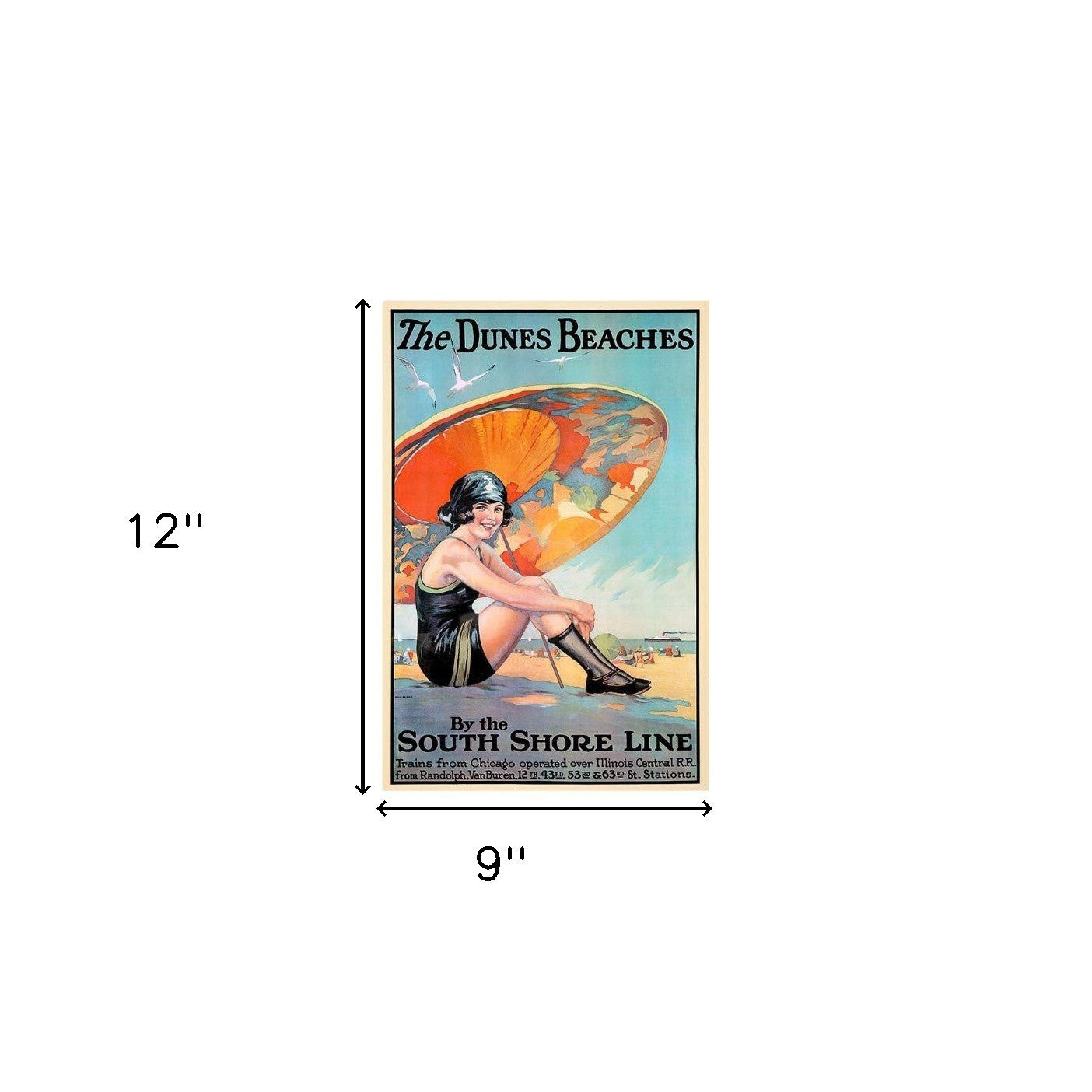 Gulf Coast Golf 1932 Vintage Travel Unframed Print Wall Art-5