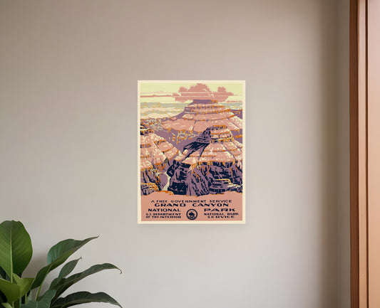 11" X 14" Grand Canyon C1938 Vintage Travel Poster Wall Art-1