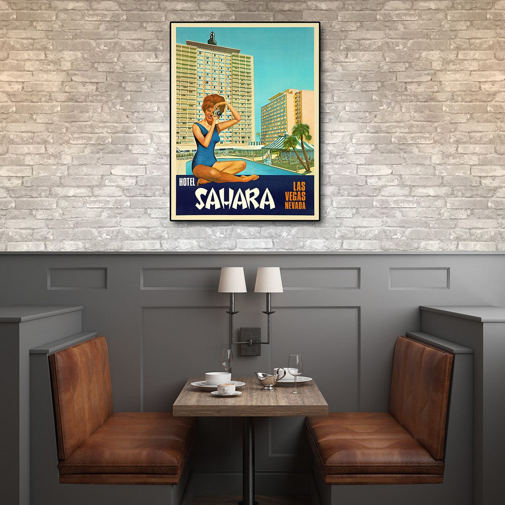 11" X 14" Hotel Sahara C1960S Las Vegas Vintage Travel Poster Wall Art-5