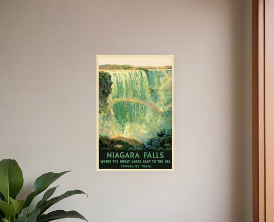 9" X 12" Niagra Falls New York C1920S Vintage Travel Poster Wall Art-0