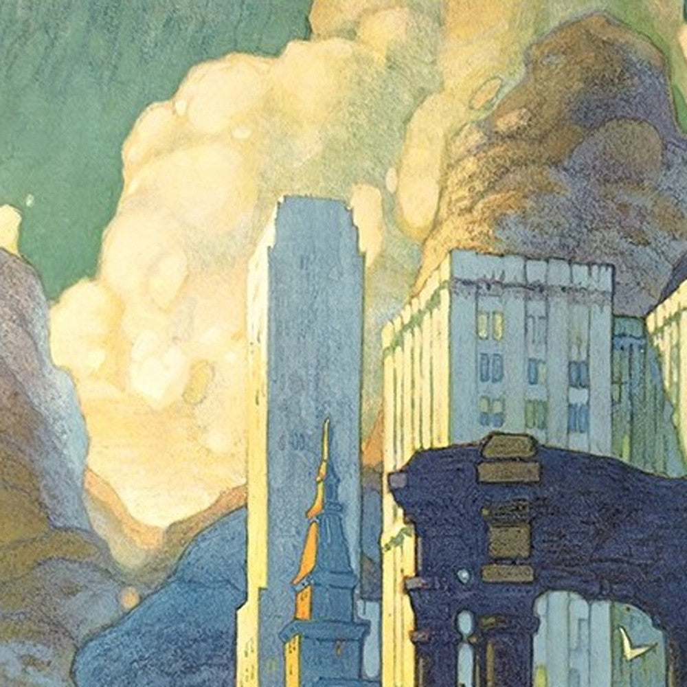 12" X 18" Vintage 1929 Chicago Michigan Ave Travel Poster Wall Art-3
