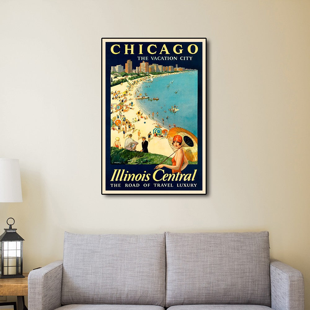 Vintage 1929 Chicago Vacation Travel Unframed Print Wall Art-5