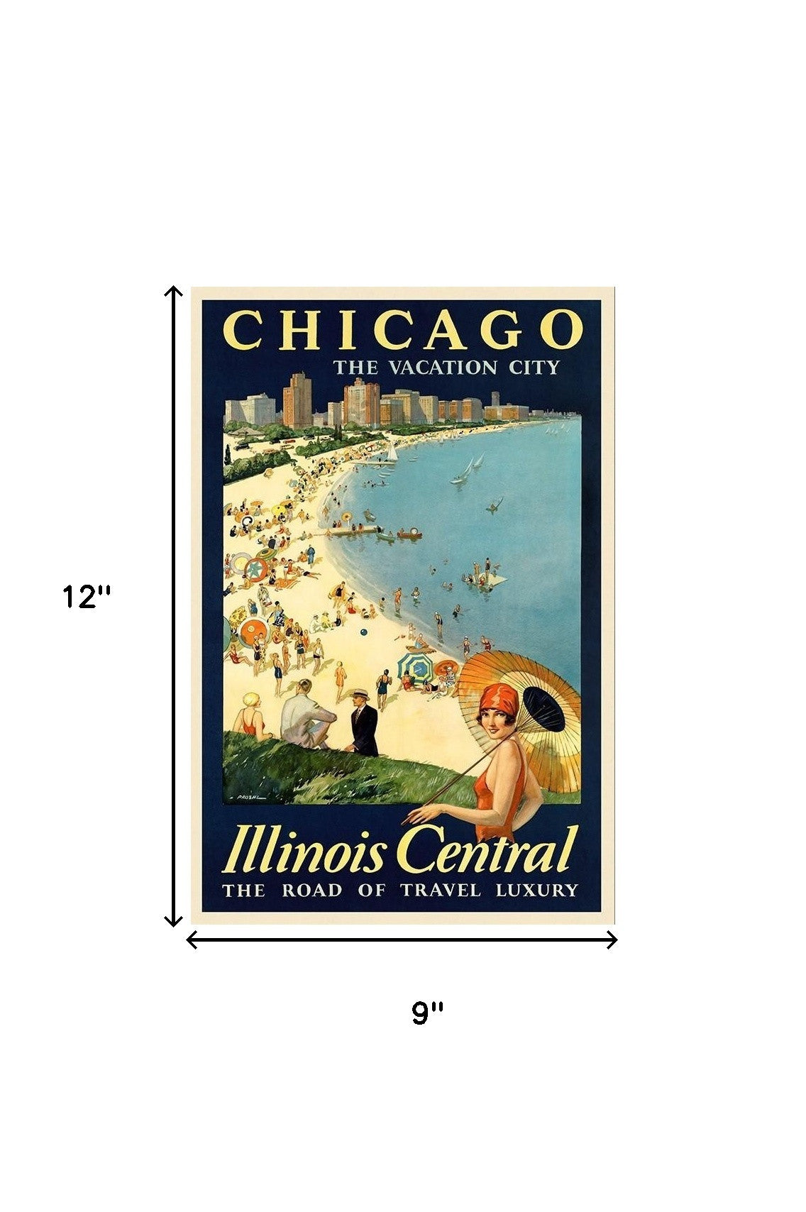 Vintage 1934 California Travel Unframed Print Wall Art-6