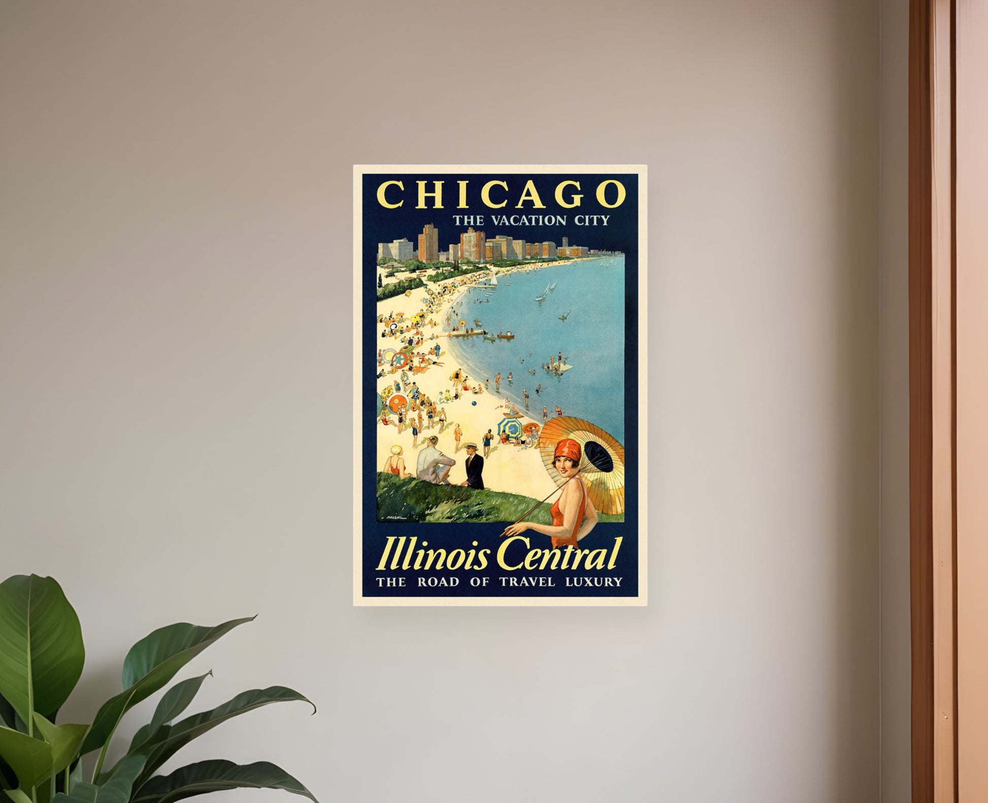Vintage 1934 California Travel Unframed Print Wall Art-1