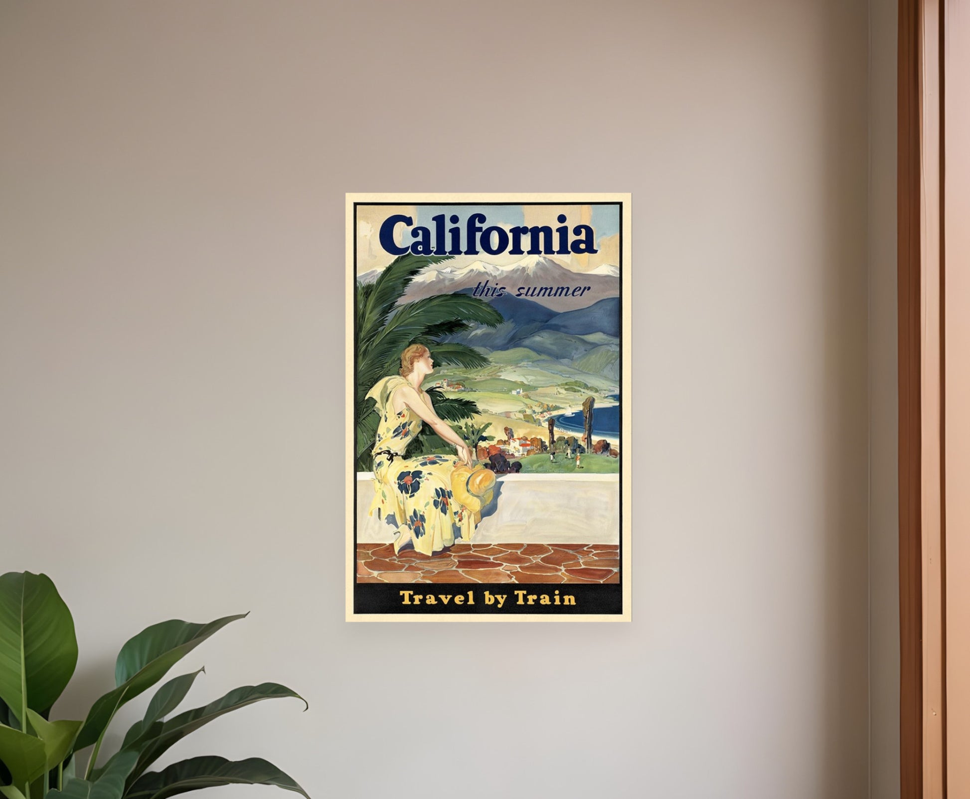 Washington Dc Vintage Travel Unframed Print Wall Art-1